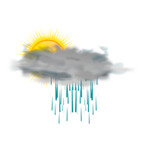 Averses de pluies modérées